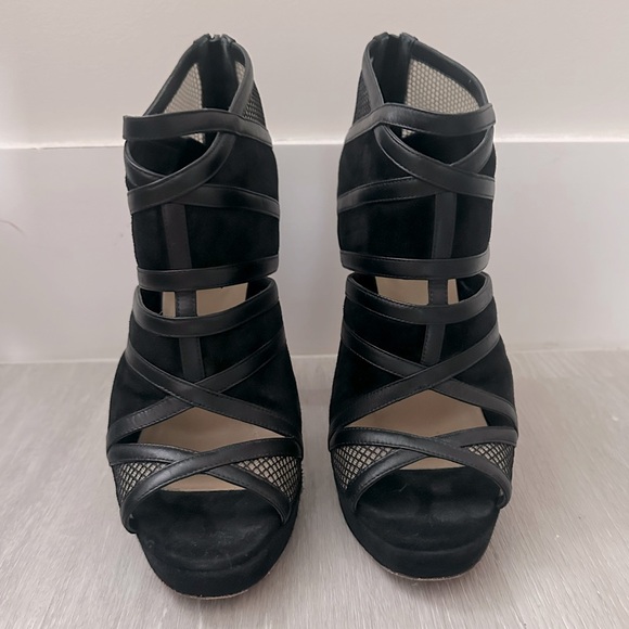 Great Condition Red Bottom Peep Toe Booties - Picture 1 of 8